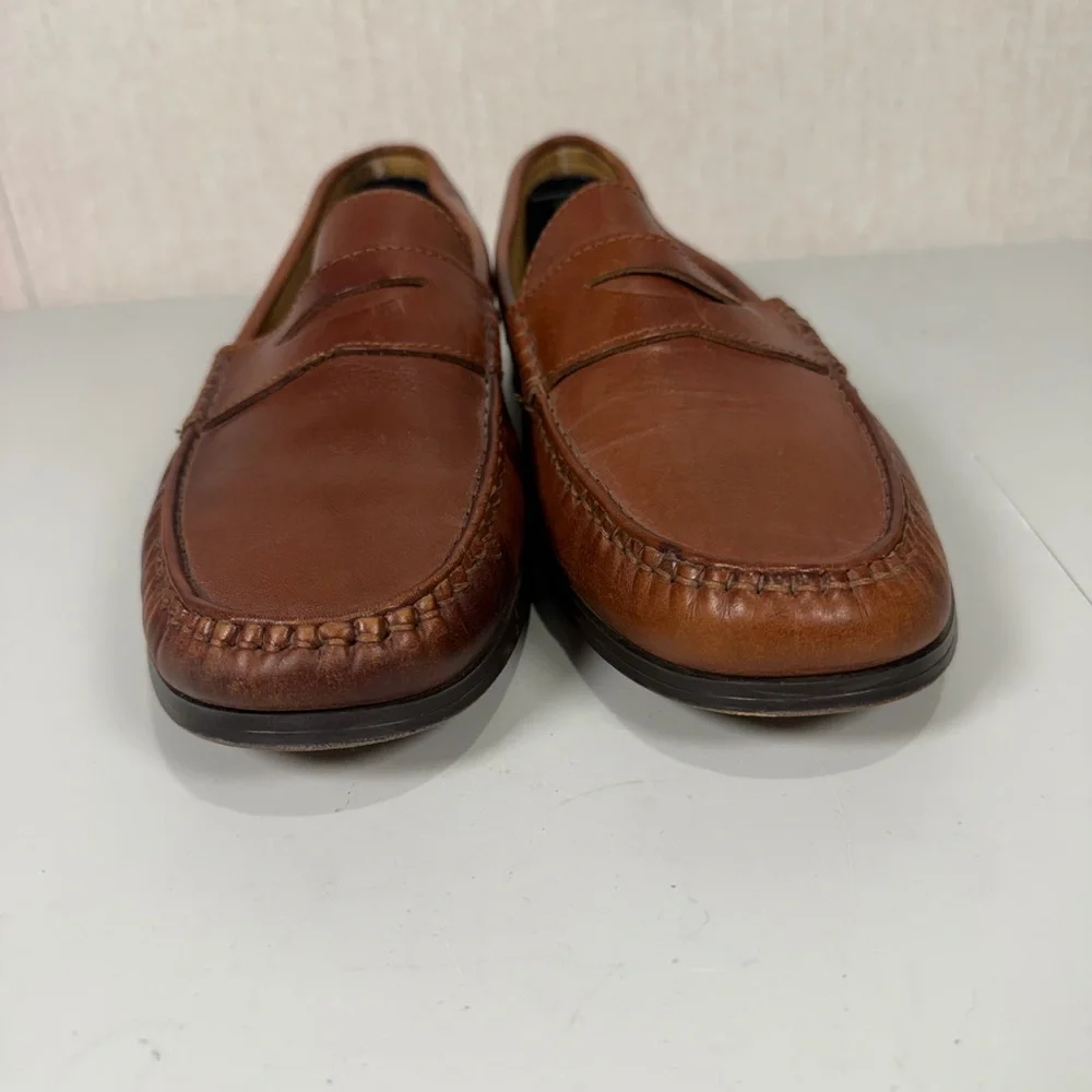 Bill Blass Men's Leather Loafers Brown‎ Size 12 D